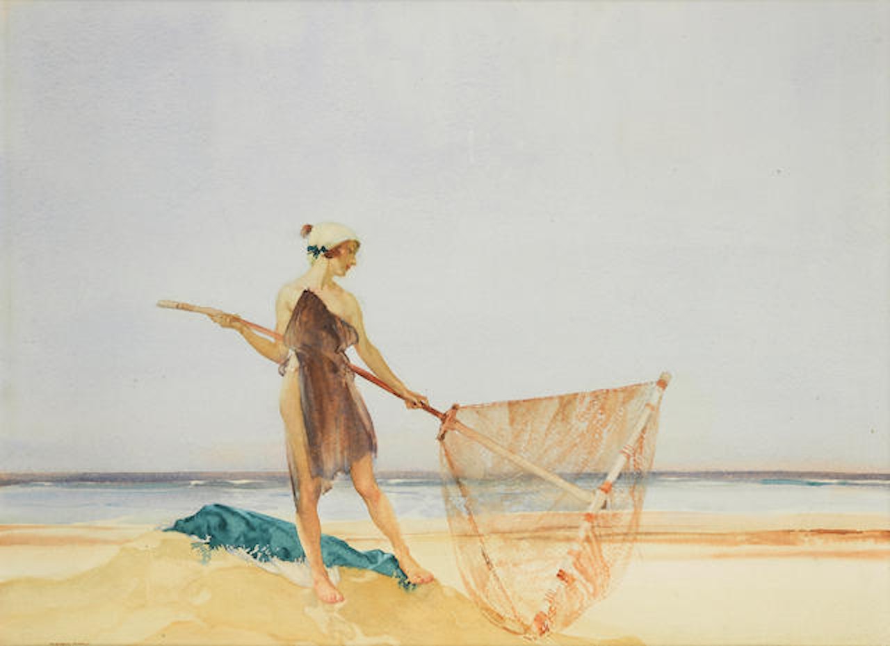 The shrimper by William Russell Flint