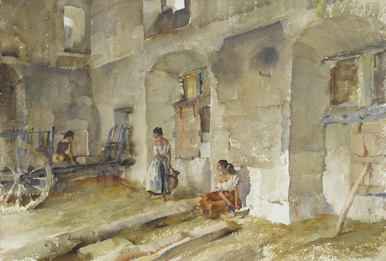 Interior at Autichamp by William Russell Flint