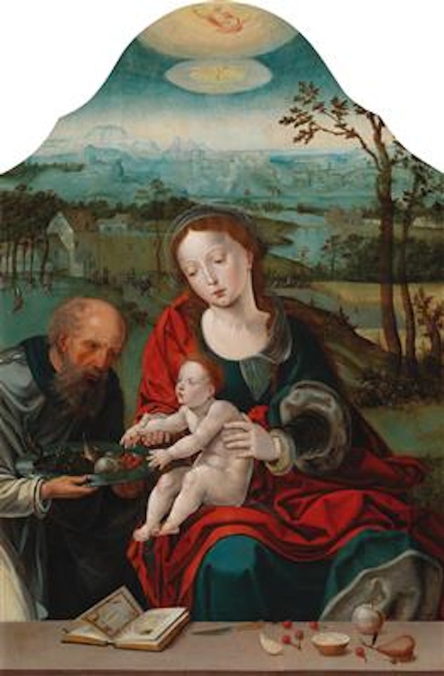 The Holy Family in a Landscape by Attributed to Pieter Coecke van Aelst I