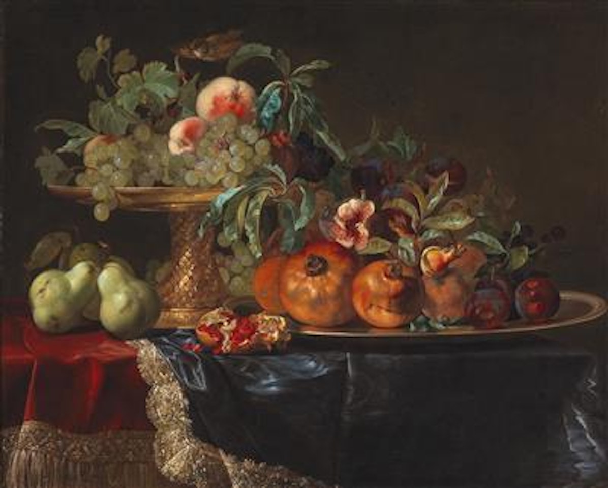 A still life of fruit with a gilt tazza by Willem van Aelst
