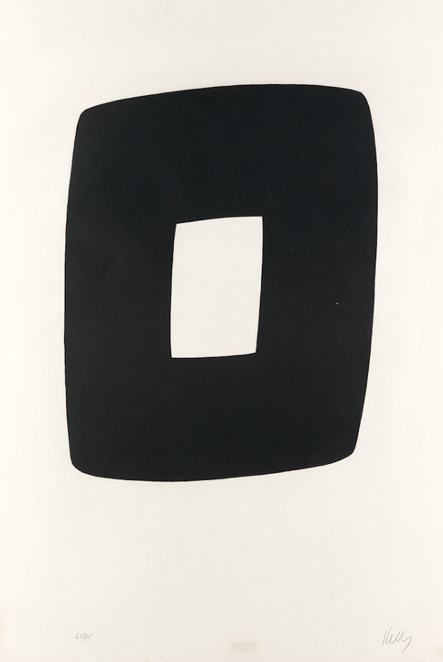 Black With White by Ellsworth Kelly