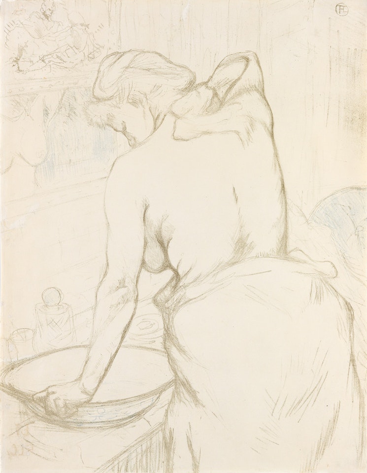 Femme Qui Sa Lave, La Toilette by Henri de Toulouse-Lautrec