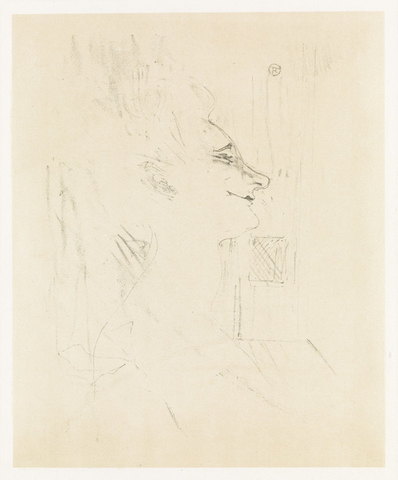 Yvette Guilbert, "soûlarde." by Henri de Toulouse-Lautrec