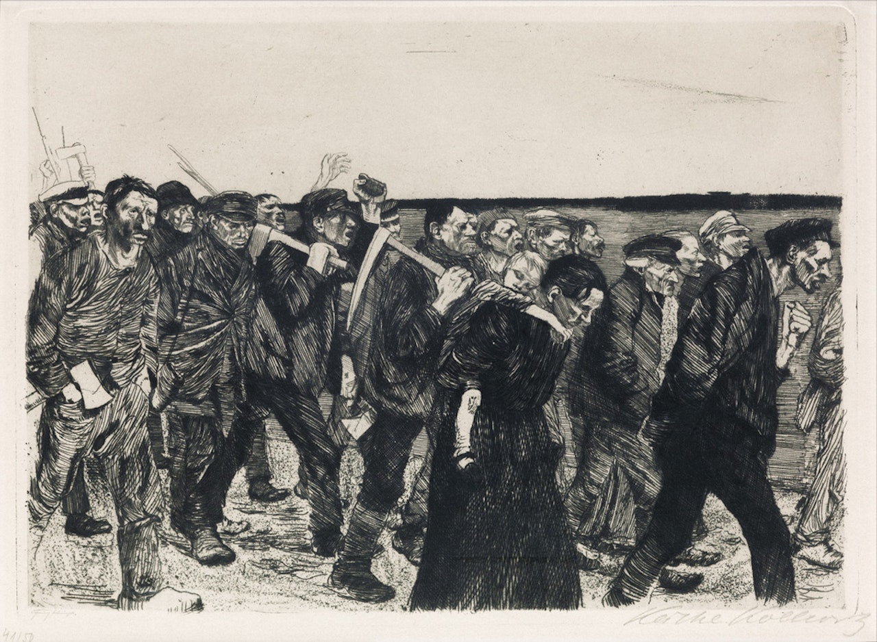 Weberzug by Kathe Kollwitz
