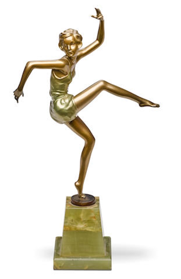 Figure of a gymnast by Josef Lorenzl