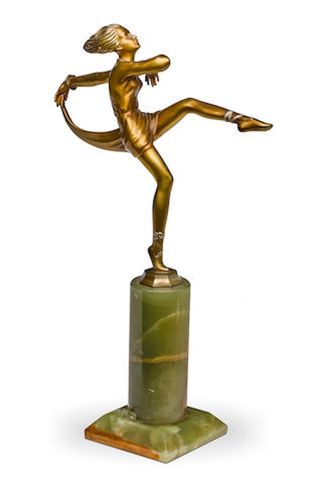 Figure of a ballet dancer by Josef Lorenzl