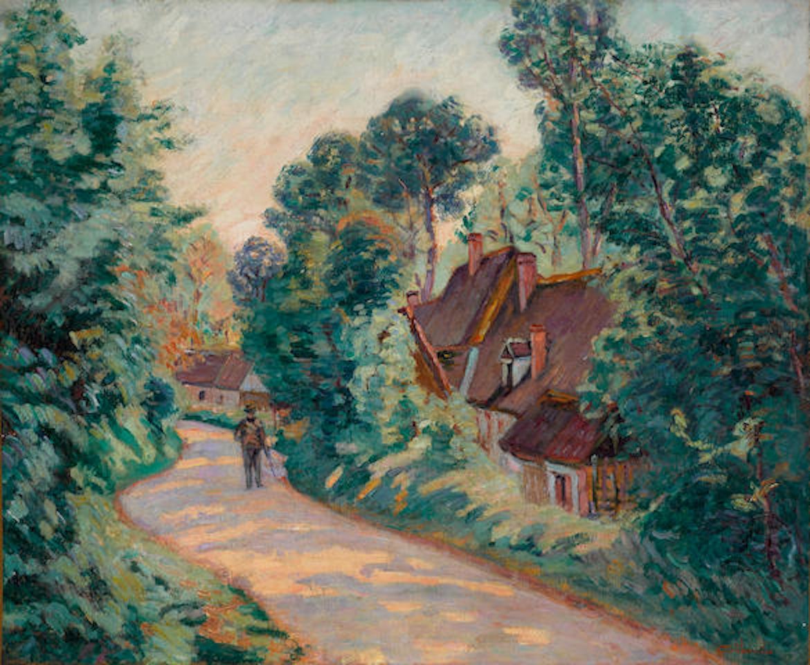 La route des Chintres à Jouy by Armand Guillaumin