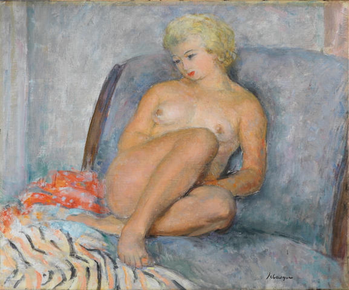 Nu assis by Henri Lebasque