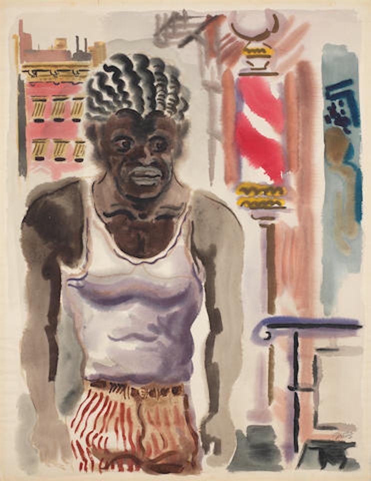 Black Man, New York by George Grosz