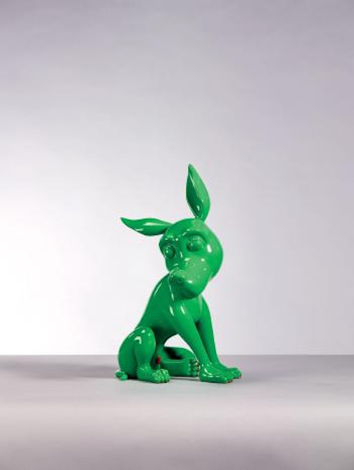 Green dog 2 by Zhou Chunya