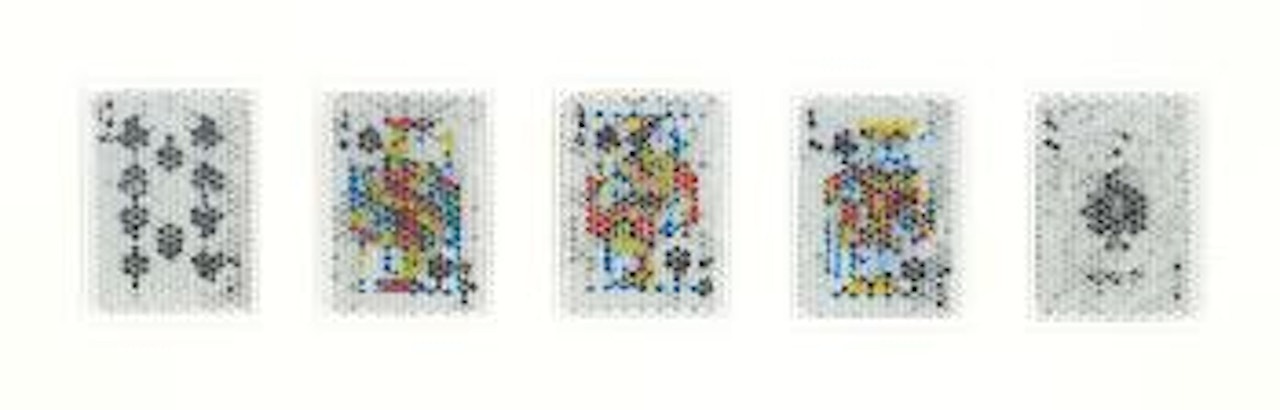 Pixcell-trump #1 (Royal flush) by Kohei Nawa