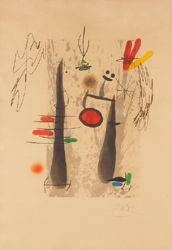 La longue et l'evaporée by Joan Miró