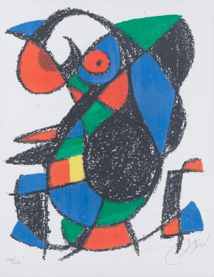 Blatt aus Lithographe II by Joan Miró