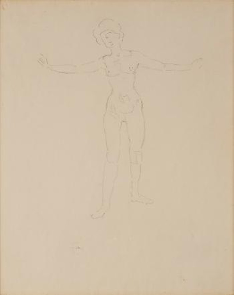 Bewegungsstudie (weiblicher Akt) by Ferdinand Hodler