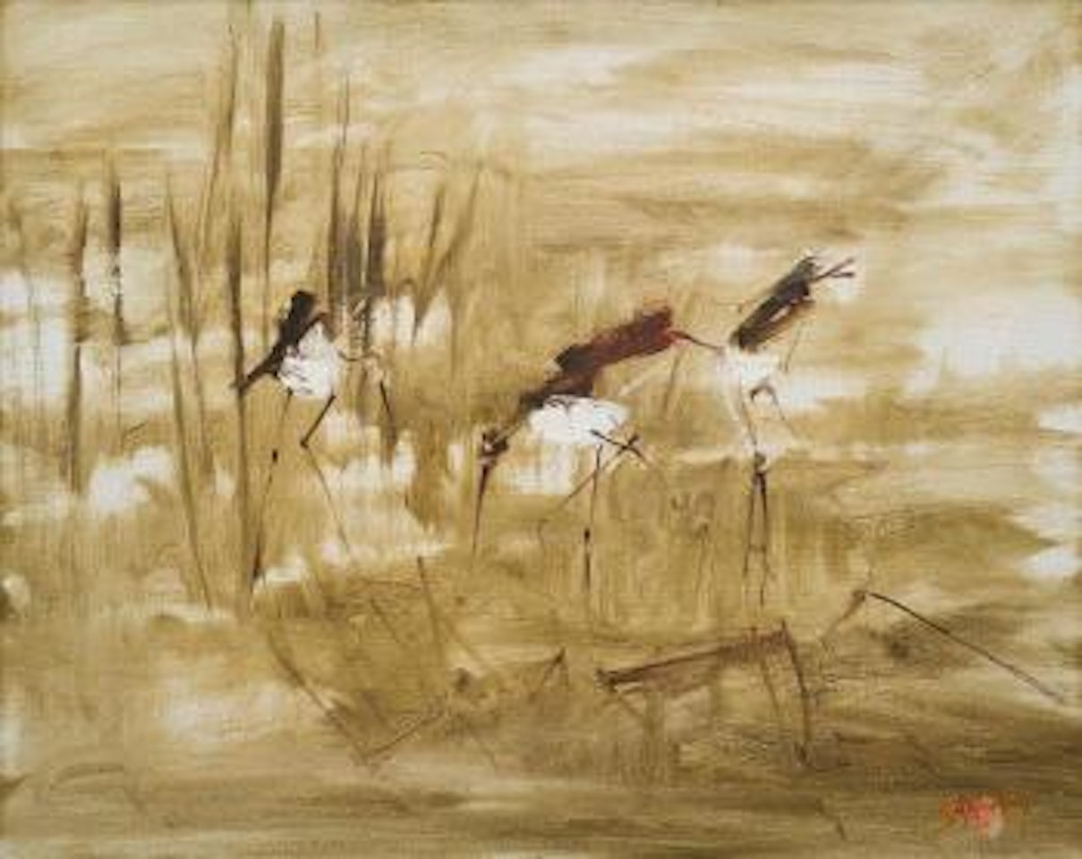 Ibises by Hugh Sawrey