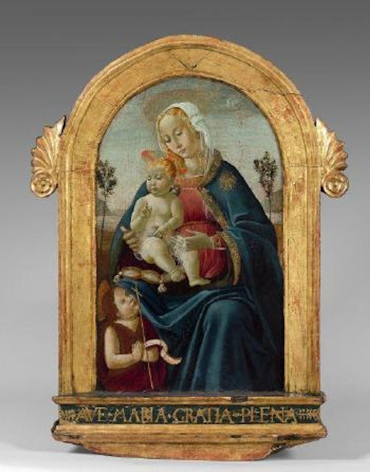 La Vierge à l’Enfant avec le petit saint Jean-Baptiste by Florentine School