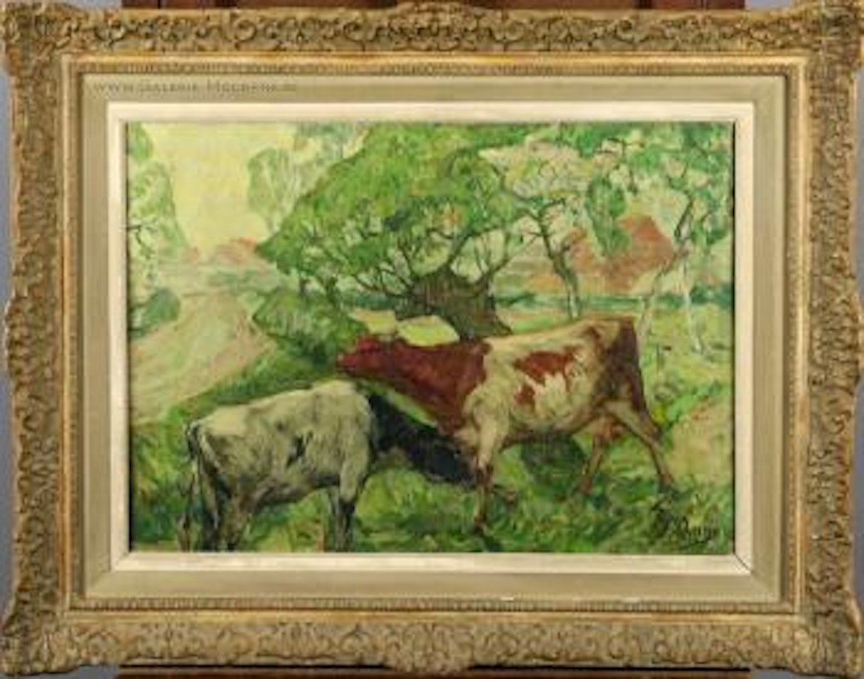 Vaches au printemps by Modeste Huys