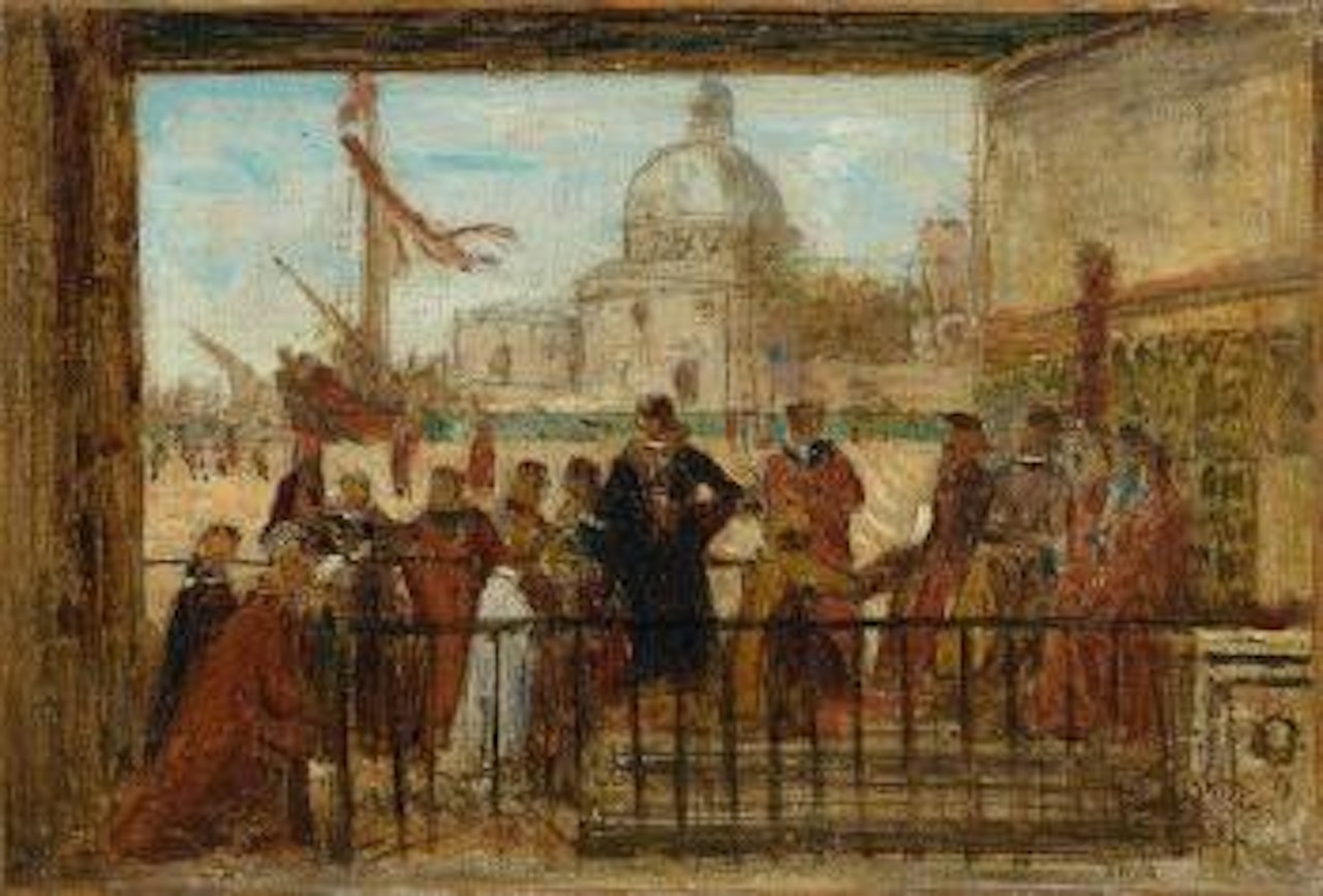 L’arrivée des ambassadeurs anglais, d’après Vittore Carpaccio by Félix Ziem