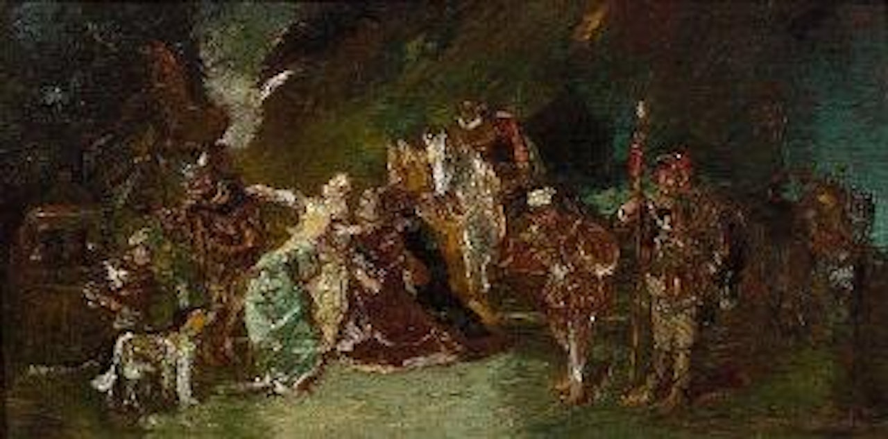 La noce fantastique by Adolphe Monticelli
