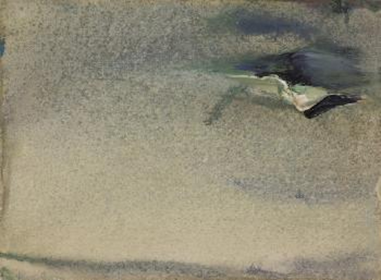 Grise Danemark, toile violette by Olivier Debre
