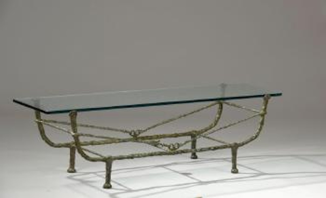 Table berceau, first version by Diego Giacometti