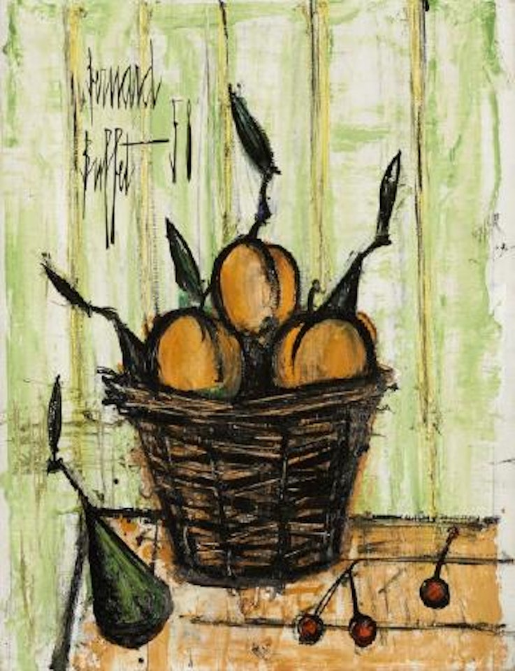 Oranges dans un panier by Bernard Buffet