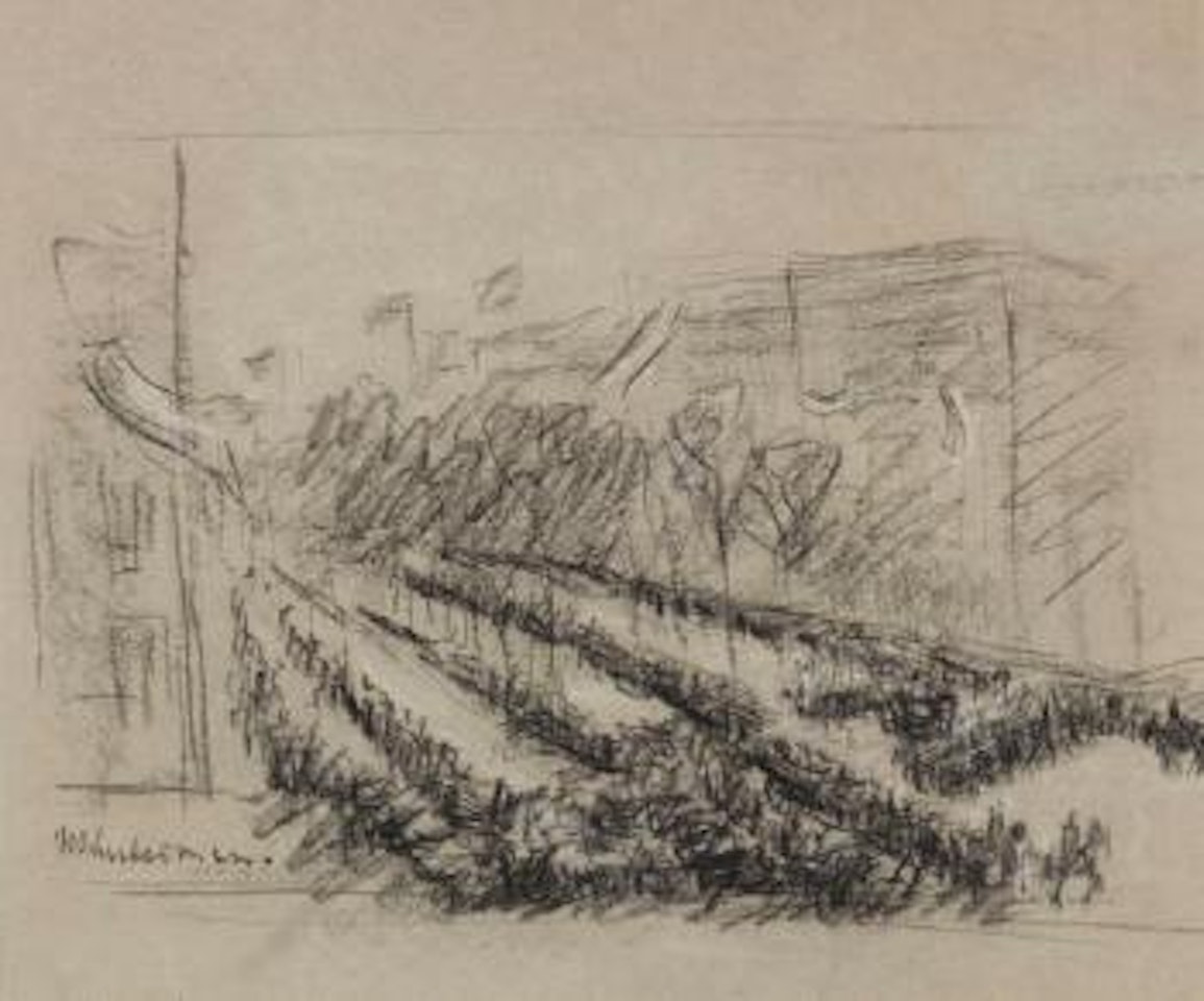 Einholung Bismarcks in Berlin by Max Liebermann