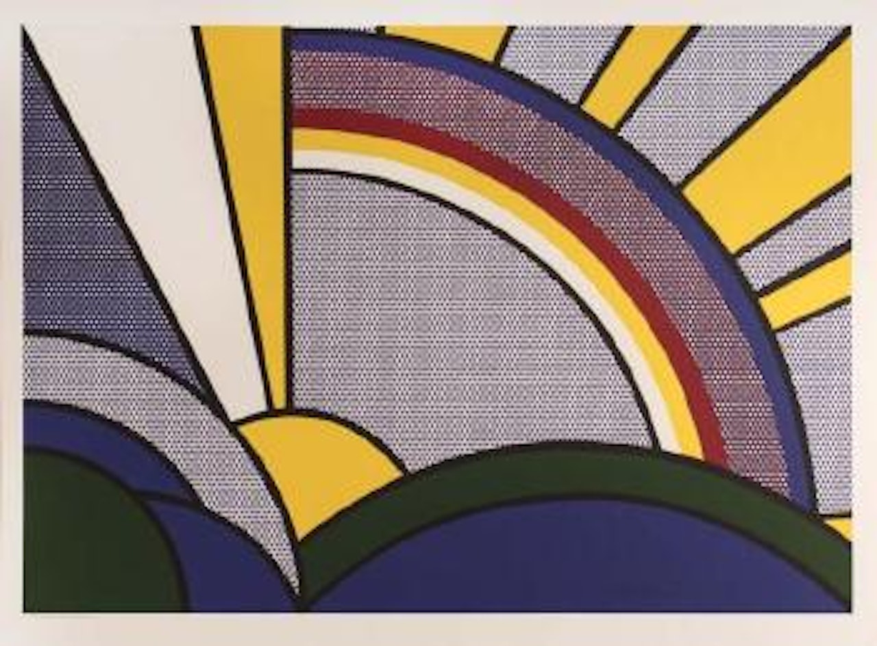 Sun rays by Roy Lichtenstein