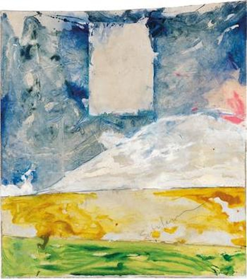 Senza titolo (paesaggio anemico) by Mario Schifano