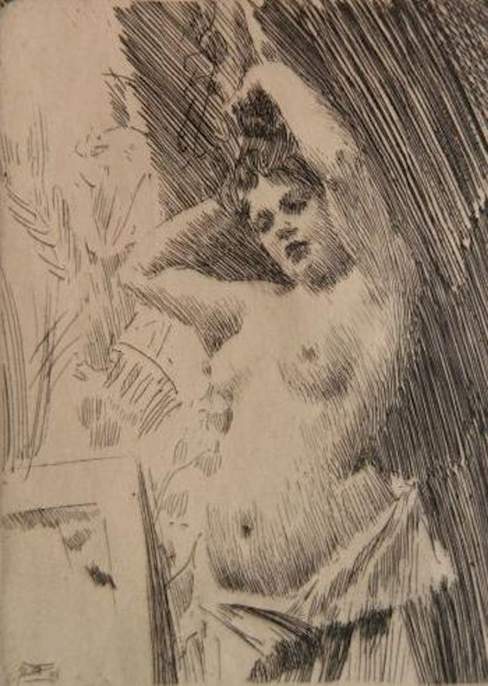 In The Studio by Anders Zorn