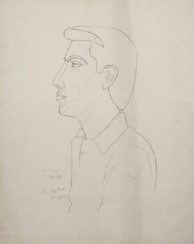 Portrait by Jean Cocteau