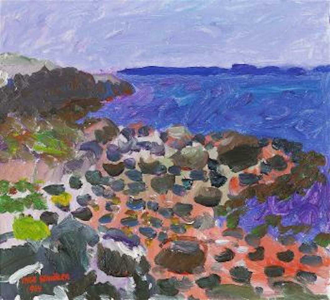 Stenig strand, Sydkoster by Inge Schiöler