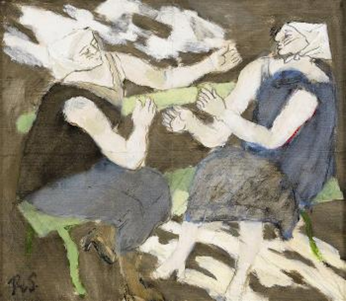 Pratstund i parken by Ragnar Sandberg