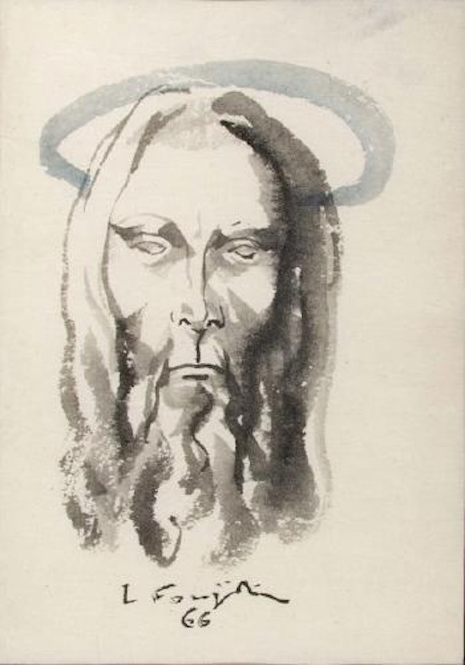 Tête de Christ auréolée by Leonard Tsuguharu Foujita