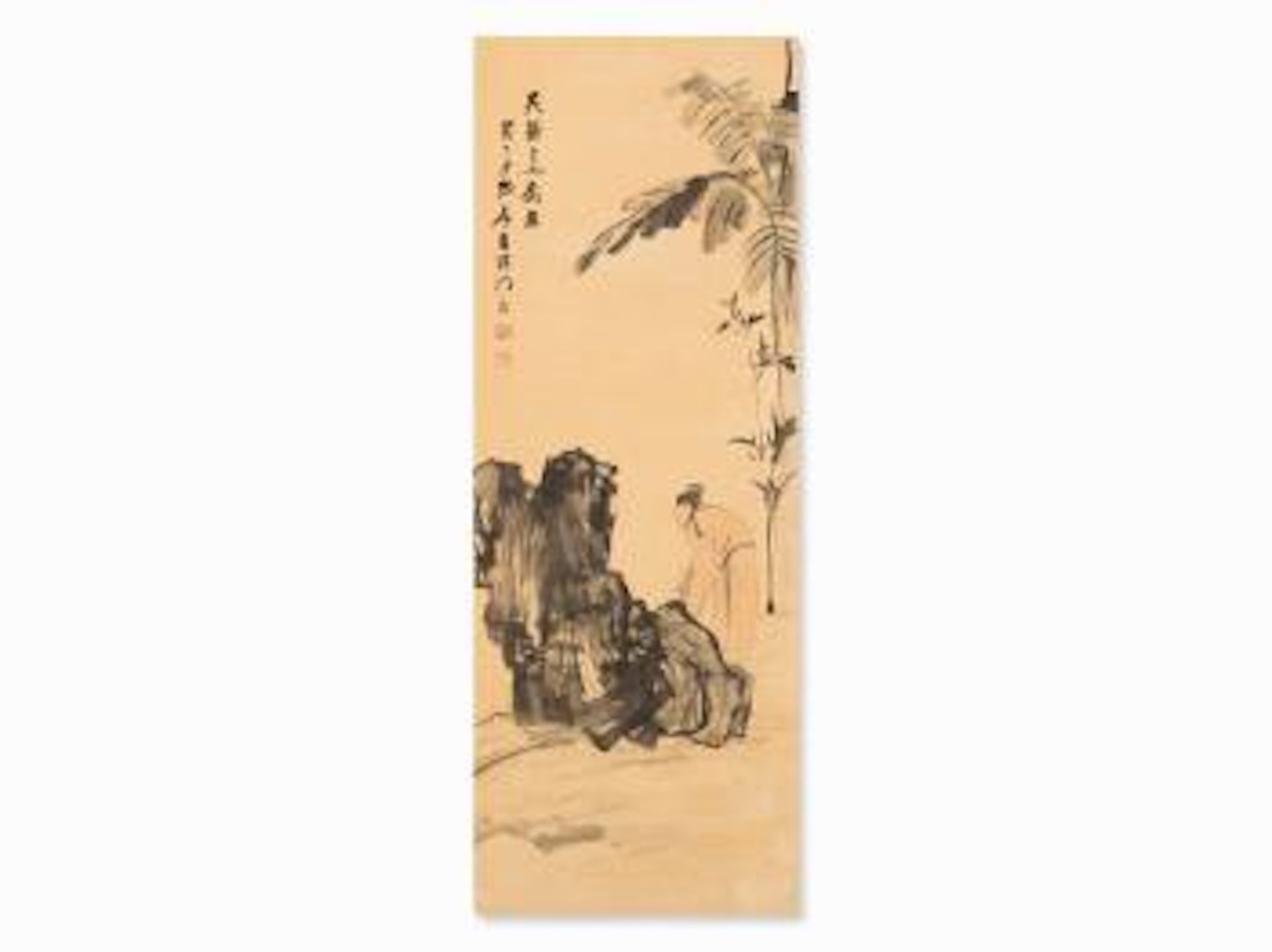 Scholar in Garden by Zhang Daqian