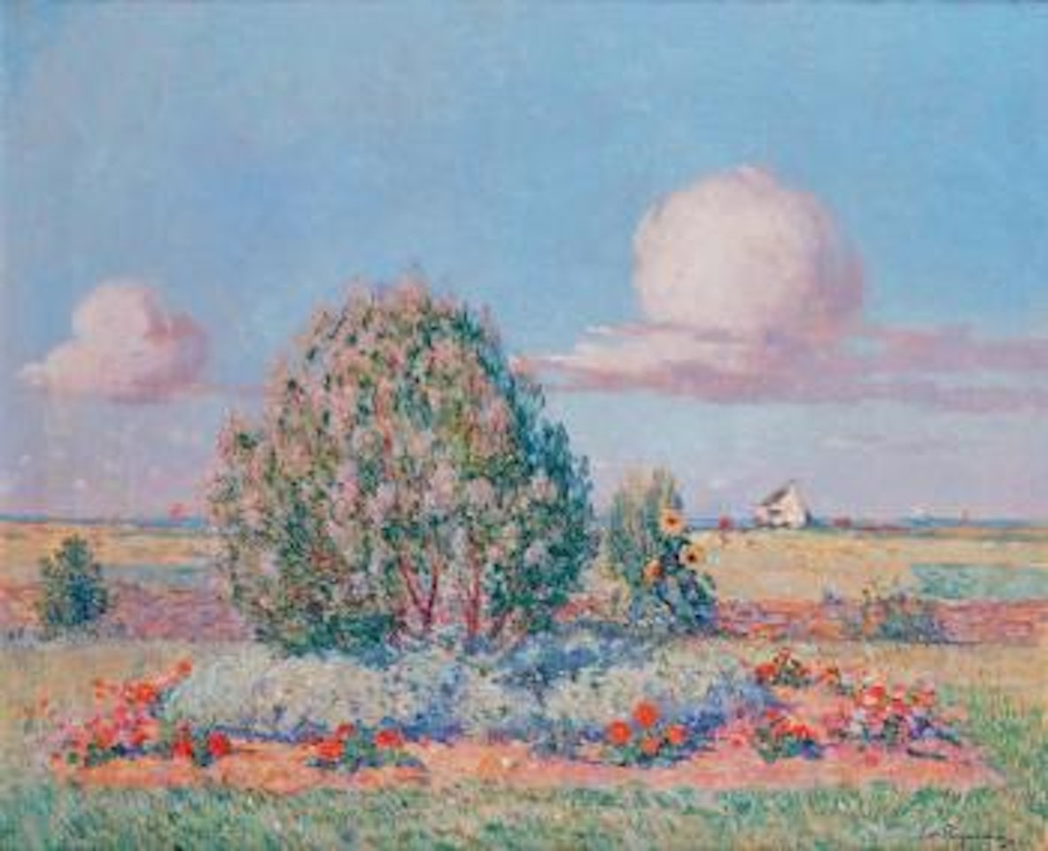 Jardin fleuri en bord de mer by Ferdinand du Puigaudeau