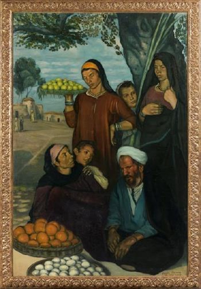 Marchands de fruits au Caire by Emile Bernard