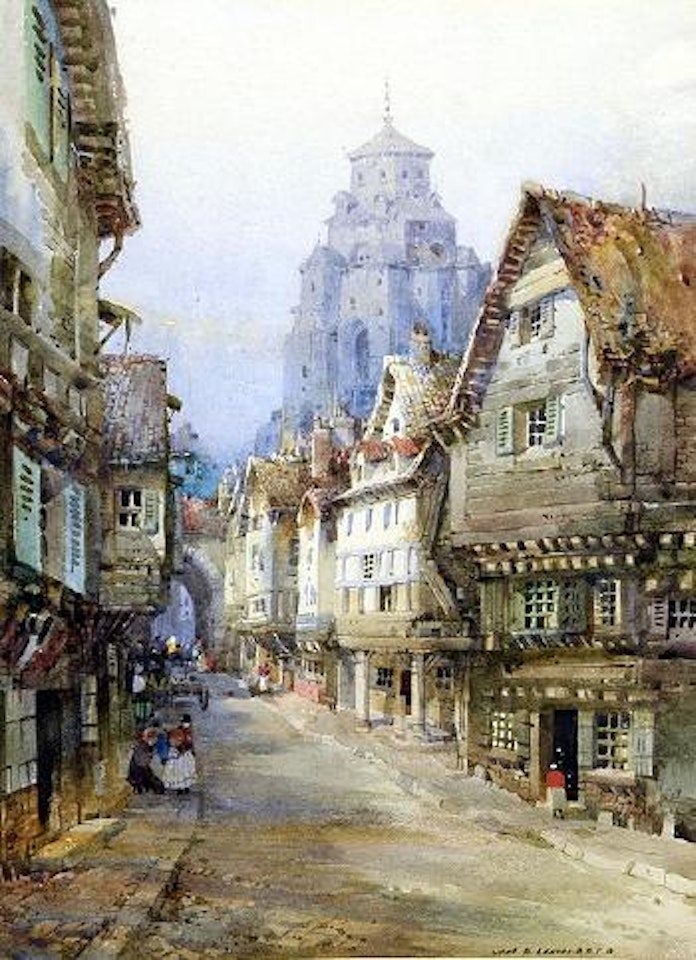 Dutch Street Scene by Noel Harry Leaver