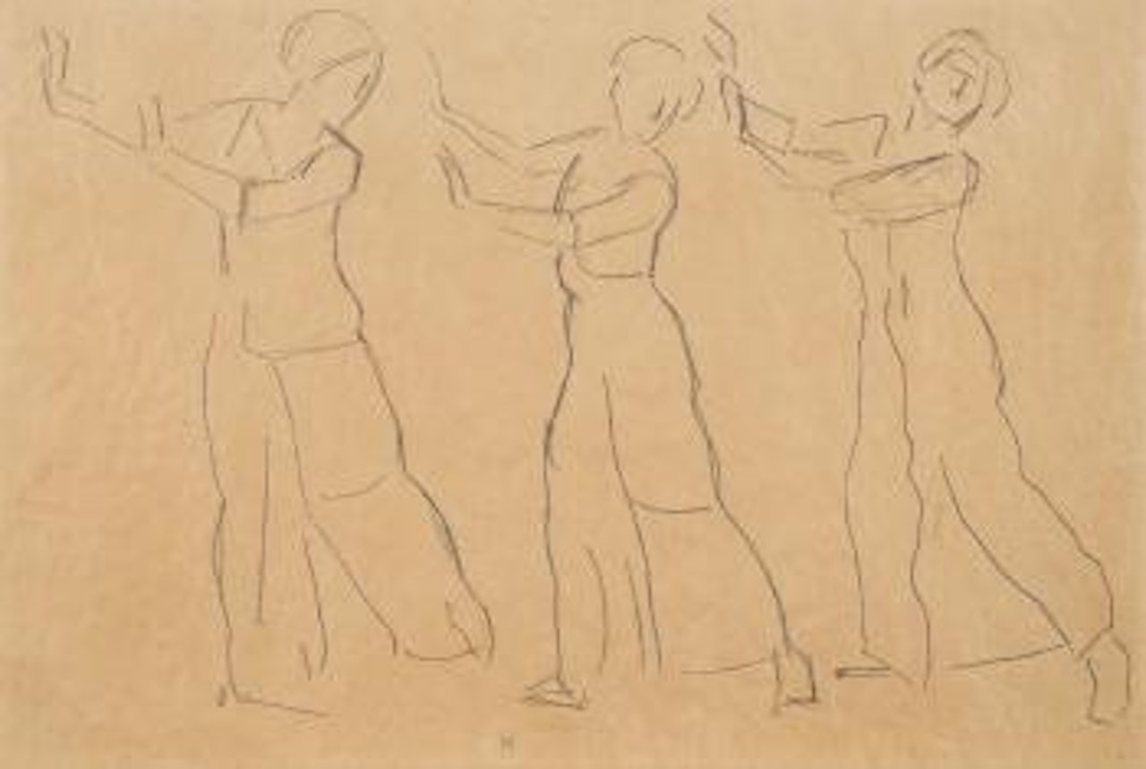 Figurenstudie zu 'Blick in die Unendlichkeit' by Ferdinand Hodler