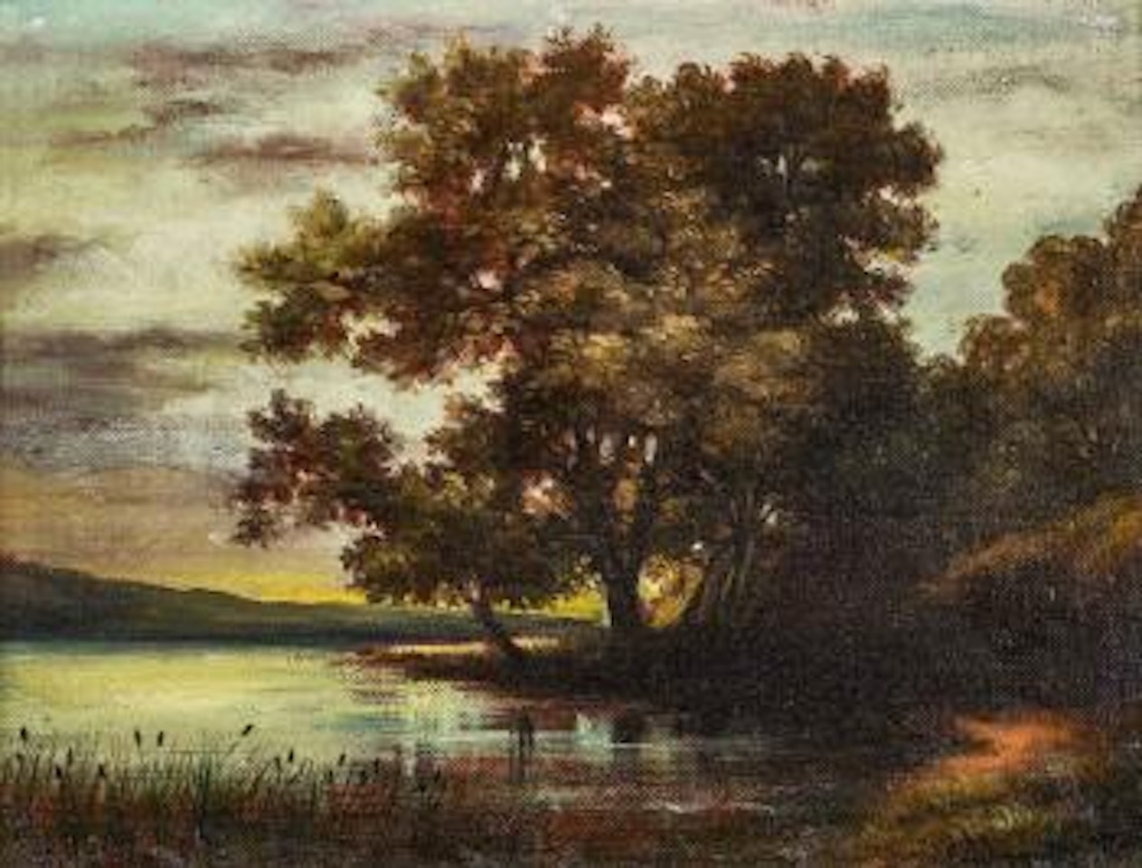 Landschaft am Seeufer by Robert Zünd