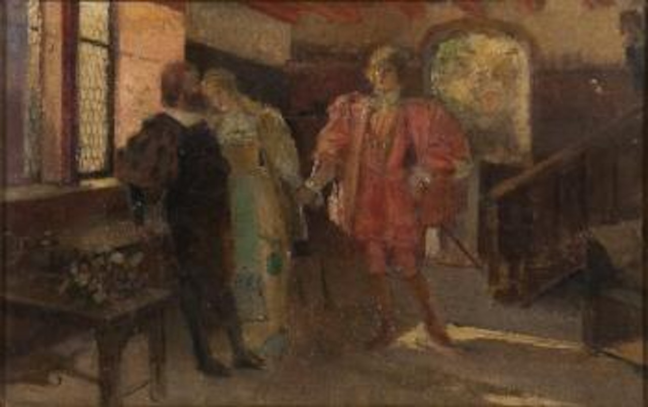 Les fiancés by Georges Antoine Rochegrosse