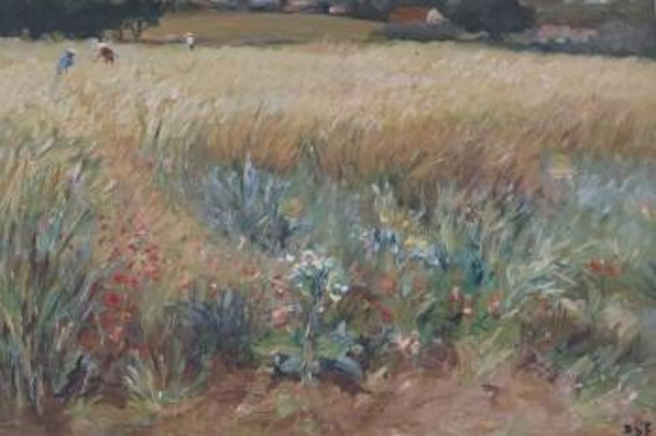 Travailleurs au champs, Provence by Marcel Dyf