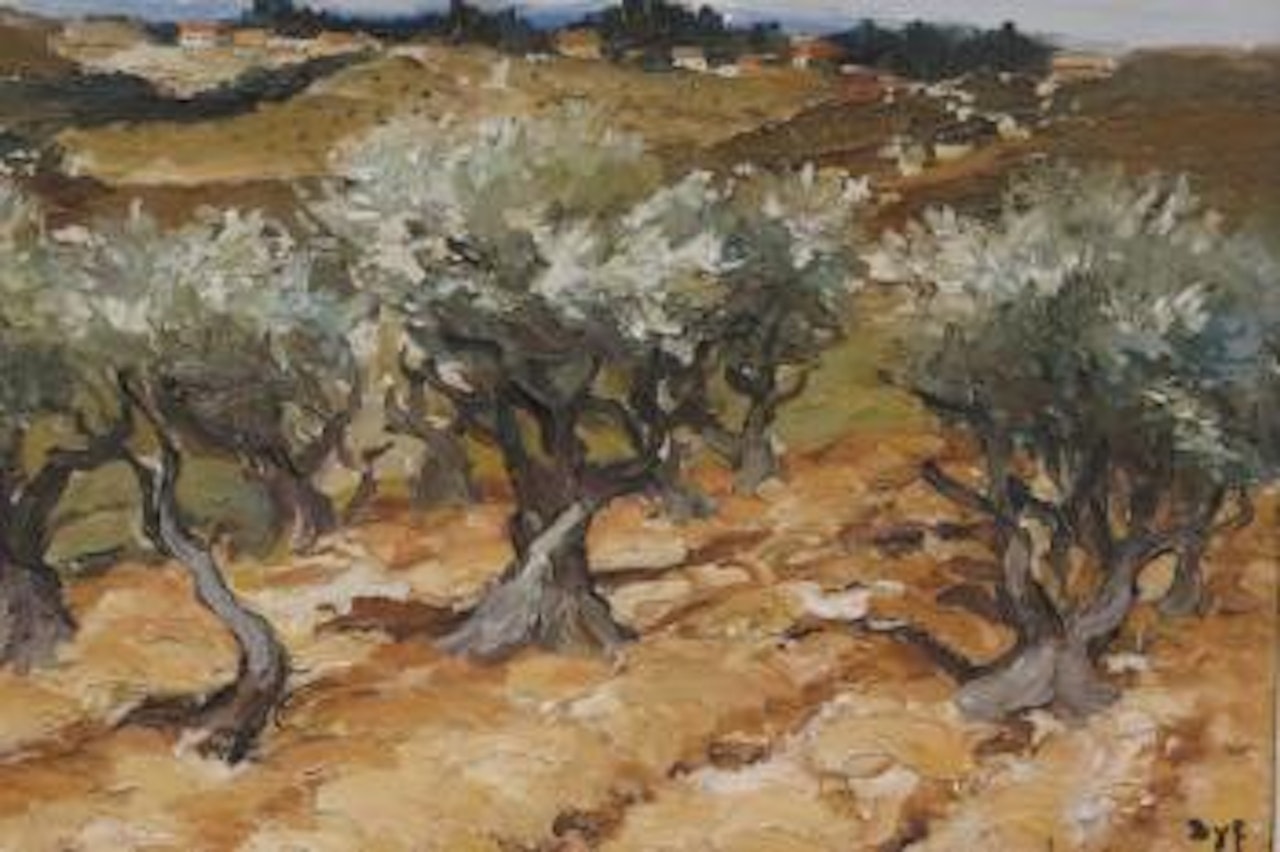 Paysage aux oliviers by Marcel Dyf