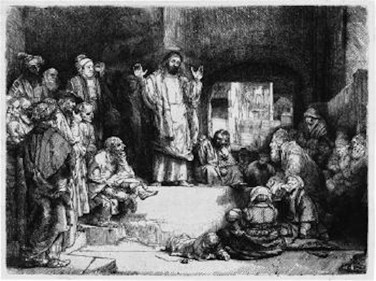 Christus lehrend, genannt La petite Tombe by Attributed to Rembrandt Harmensz van Rijn