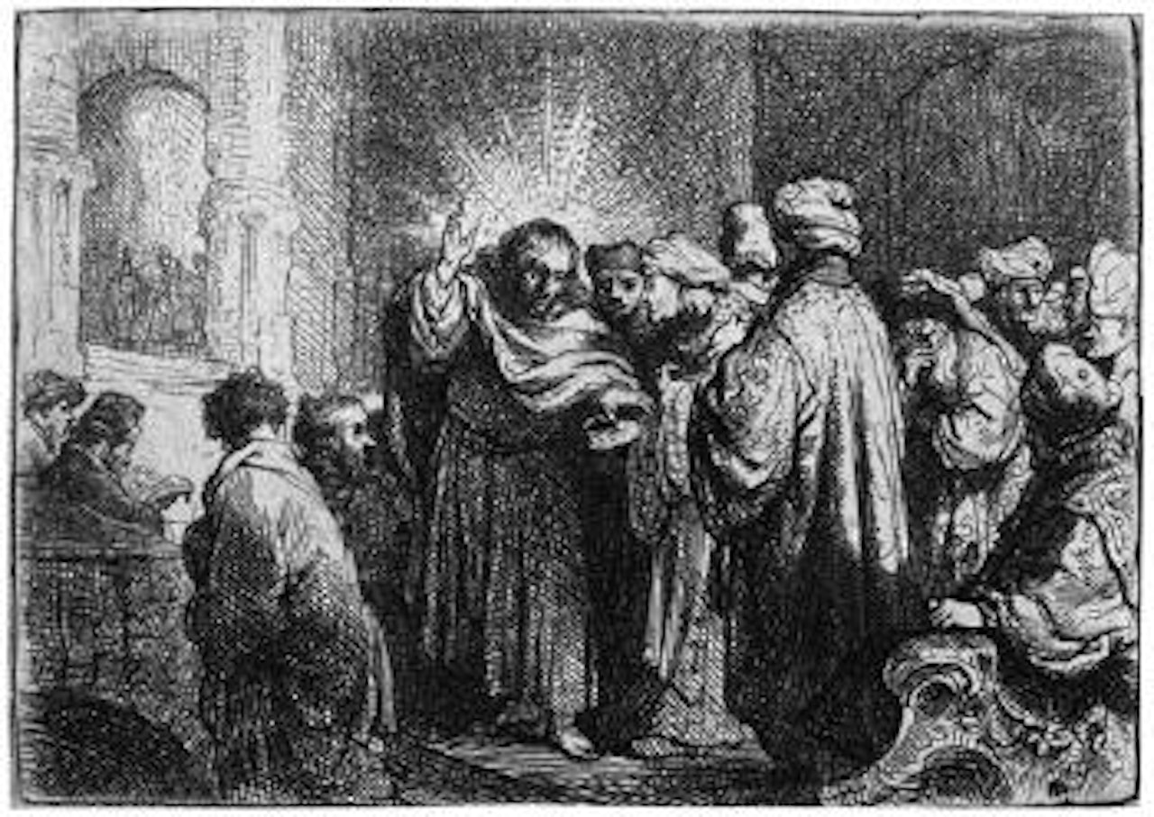 Der Zinsgroschen by Attributed to Rembrandt Harmensz van Rijn
