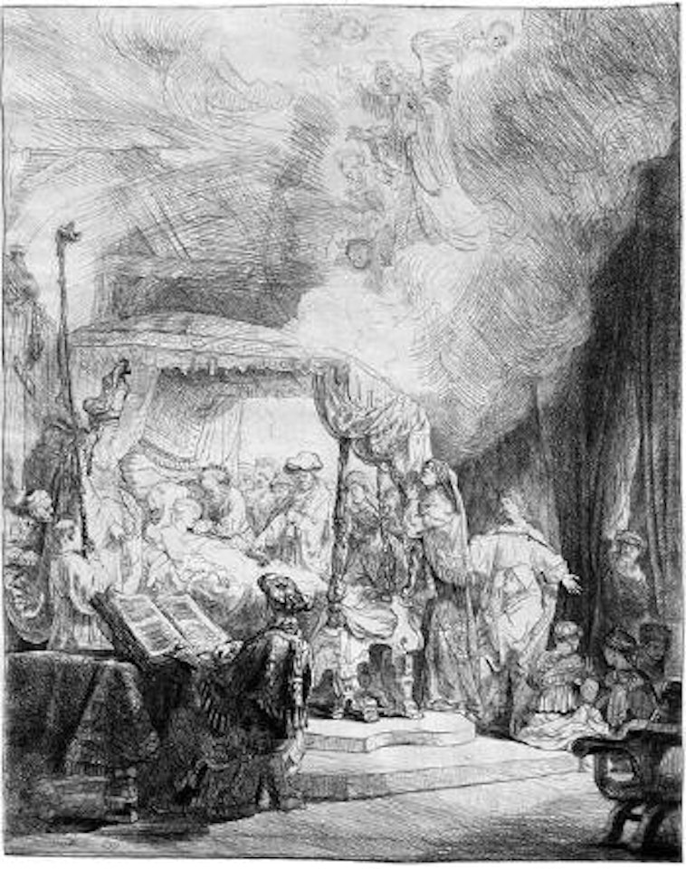 Der Tod der Maria by Attributed to Rembrandt Harmensz van Rijn