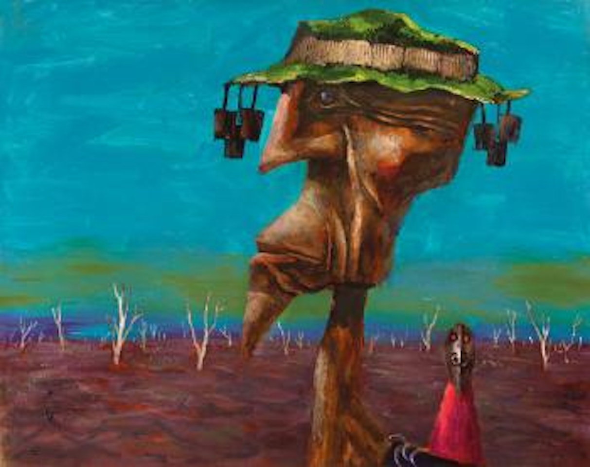 Explorer and Bird by Albert Tucker