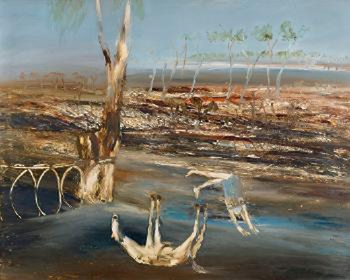 Ned Kelly: Crossing Bridge by Sidney Nolan
