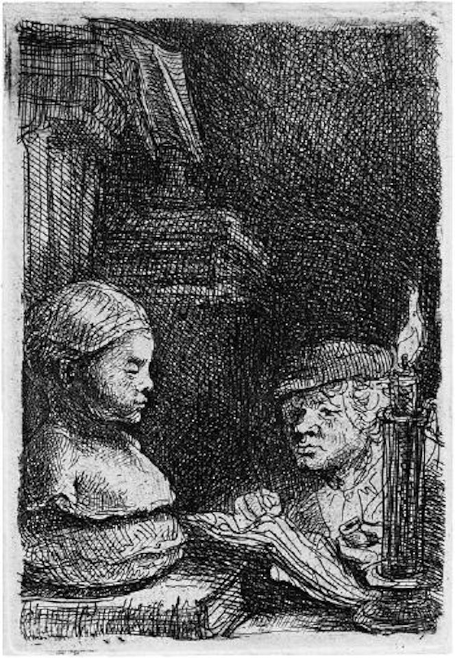 Der Zeichner by Attributed to Rembrandt Harmensz van Rijn