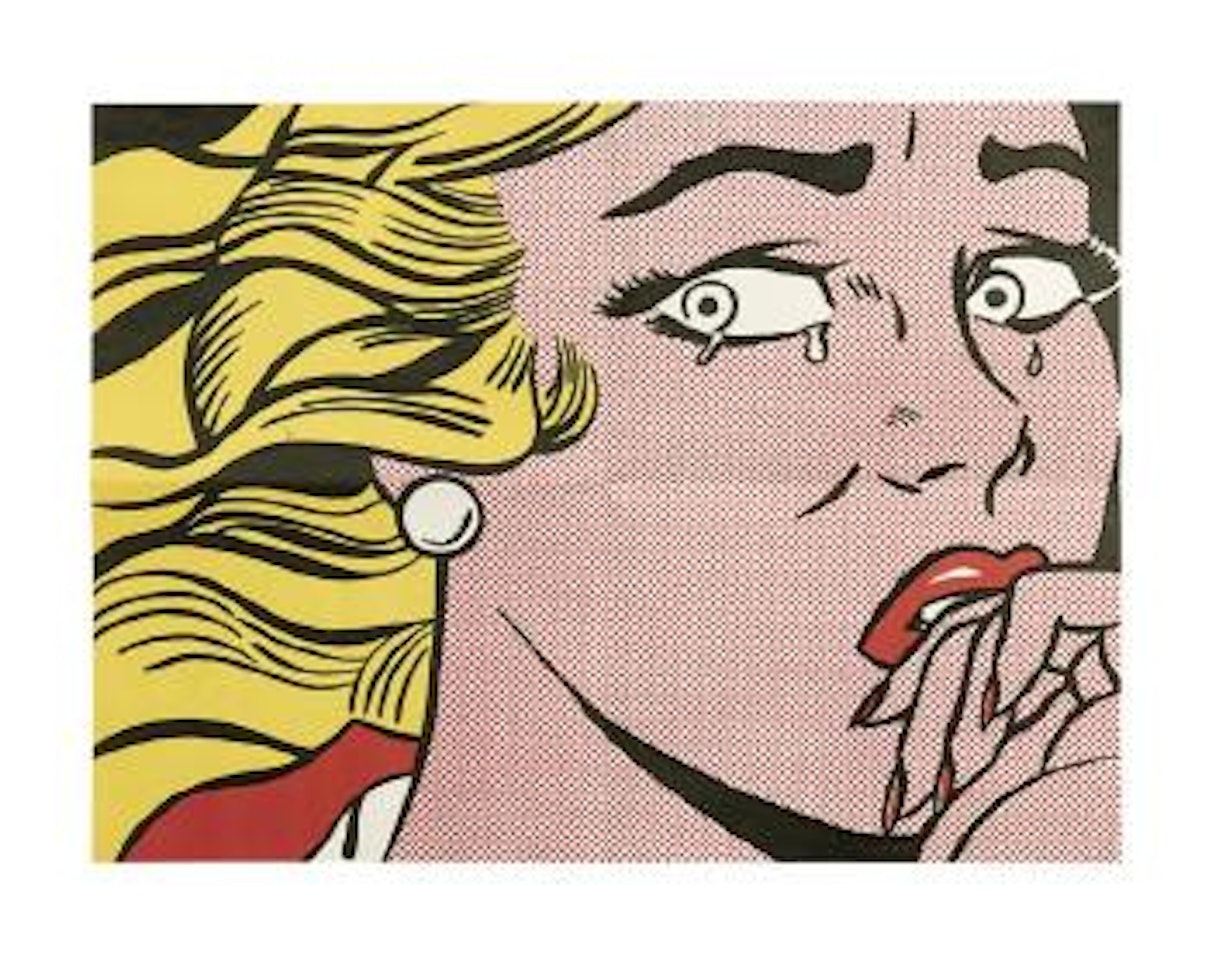 Crying girl, Leo Castelli Mailer by Roy Lichtenstein